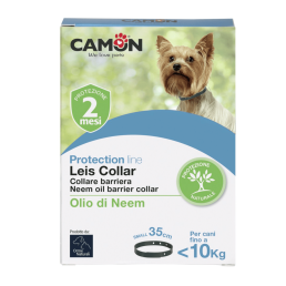 Camon Protection Leis Collar de barrera de aceite de neem para perros