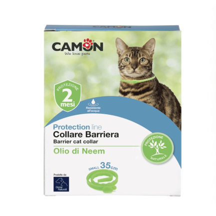 Camon Protection Collare Barriera all'Olio di Neem per Gatti