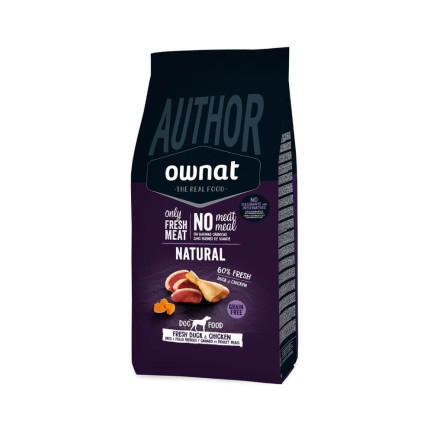 Ownat Author Grain Free Anatra e Pollo Cibo Secco per Cani