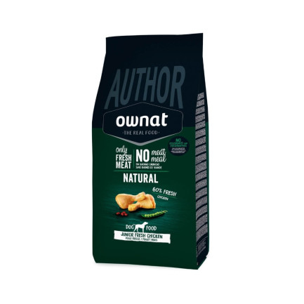 Ownat Author Junior Croquettes au Poulet sans Grains pour Chiots