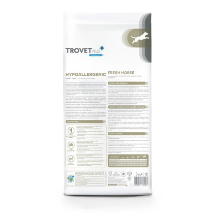 Trovet Plus Hypoallergenic Horse con Cavallo per Cani
