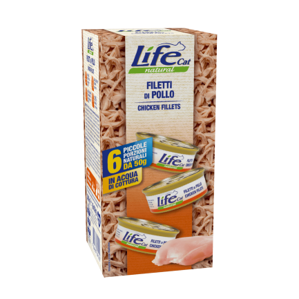 Life Cat Multipack 6x50gr Cibo Umido per Gatti