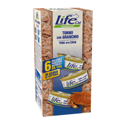 Life Cat Multipack 6x50gr Cibo Umido per Gatti