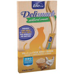 Life Cat Delisnack Natural Cream Snack Naturale per Gatti