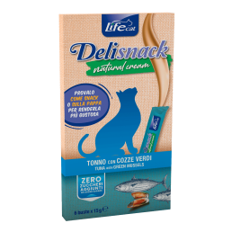 LifeCat Delisnack Crema Natural Snack para Gatos