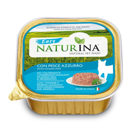 Naturina Easy Adult Cat Vaschette Cibo Umido per Gatti