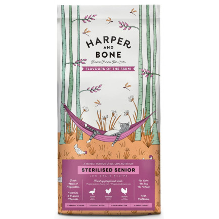 Harper and Bones Flavours of the Farm Gato senior esterilizado