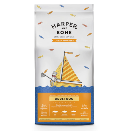 Harper and Bone Ocean Wonders Perro Adulto Mediano y Grande para Perros