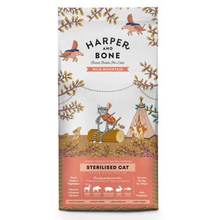 Harper and Bones Wild Mountain Gato esterilizado para gatos adultos