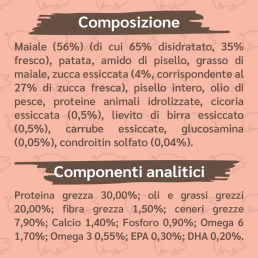 Amusi Maiale Fresco Patate e Zucca Grain Free per Cuccioli