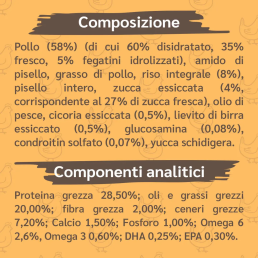 Amusi Pollo Fresco Riso Integrale e Zucca per Cuccioli