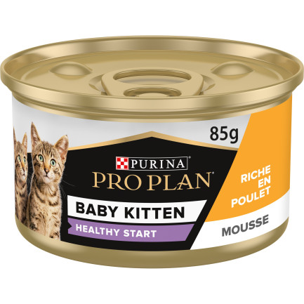 Purina Pro Plan Baby Kitten Mousse con pollo para gatitos