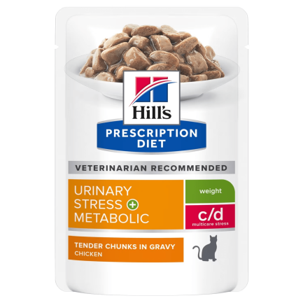 Hill's Prescription Diet c/d Urinary Stress + Metabolic Comida húmeda para gatos