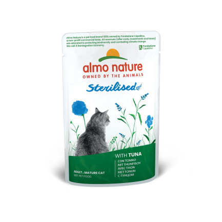 Almo Nature Comida húmeda esterilizada para gatos