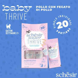 Schesir Baby Thrive Suplemento de Pollo con Hígado para Gatitos