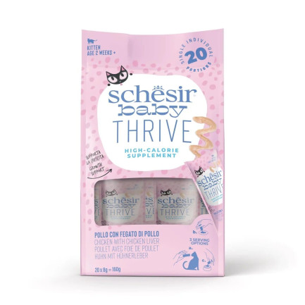 Schesir Baby Thrive Suplemento de Pollo con Hígado para Gatitos