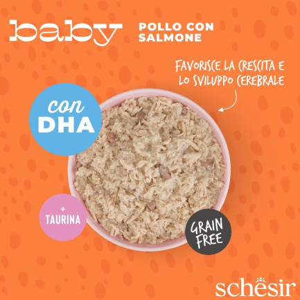 Schesir Baby Alimento Húmedo Completo para Gatitos