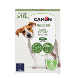 Camon Protection Leis Collar de barrera de aceite de neem para perros