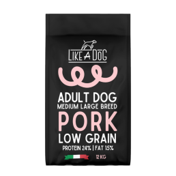 Like A Dog Low Grain Pork Medium Large for Dogs