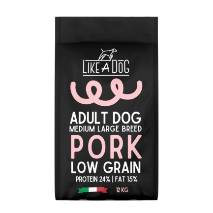 Like A Dog Low Grain Pork Medium Large für Hunde