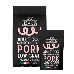 Like A Dog Low Grain Pork Medium Large per Cani