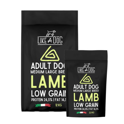 Like A Dog Low Grain Lamb Medium Large für Hunde