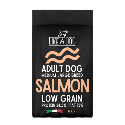 Like A Dog Low Grain Salmon Medium Large for Dogs