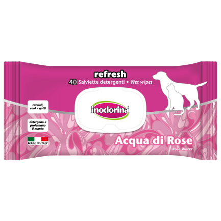 Inodorina Toallitas Refrescantes para Perros y Gatos