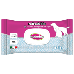 Toallitas Inodorina Refresh Bio para perros y gatos