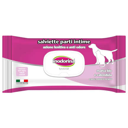 Inodorina Lingettes pour parties intimes pour chiens et chats