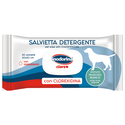 Inodorina Clorex Toallitas Higiénicas para Perros