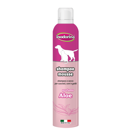 Inodorina Shampoo Mousse a Secco per Cani e Gatti