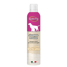 Inodorina Shampooing sec mousse pour chiens et chats