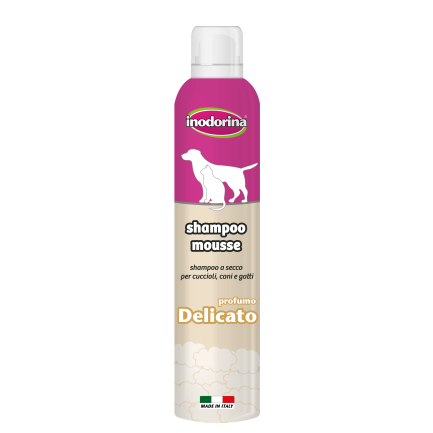 Inodorina Shampoo Mousse a Secco per Cani e Gatti