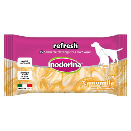 Inodorina Lingettes pour les yeux et les oreilles pour chiens et chats