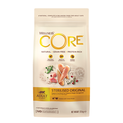 Wellness Core Sterilised Original avec de la dinde et du poulet pour chats