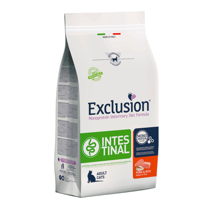 Exclusion Diet Intestinal Maiale e Riso per Gatti