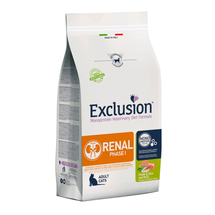 Exclusion Diet Renal Fase I Cerdo y guisantes para gatos