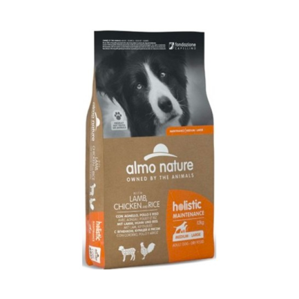 Almo Nature Holistic Maintenance con Agnello Pollo e Riso per Cani