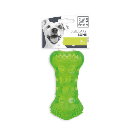 M-PETS Squeaky Rubber Bone for Dogs