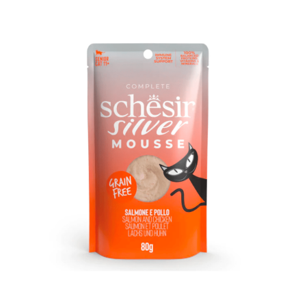 Schesir Silver Mousse Cibo Umido per Gatti Anziani