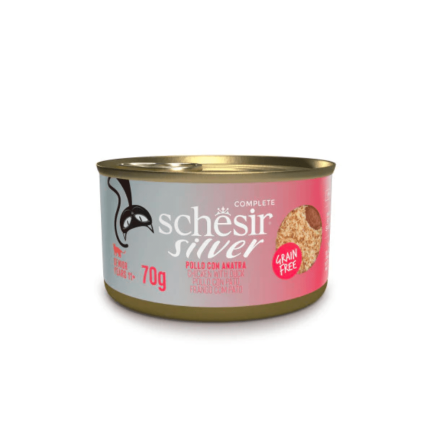 Schesir Silver Comida húmeda para gatos mayores