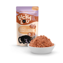 Lucky Lou Adult Cat Food pour chats adultes et stérilisés 16 sachets de 125 g