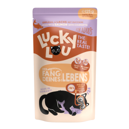 Lucky Lou Adult Cat Food pour chats adultes et stérilisés 16 sachets de 125 g