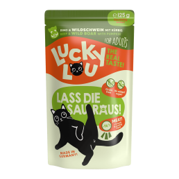 Lucky Lou Adult Cat Food pour chats adultes et stérilisés 16 sachets de 125 g