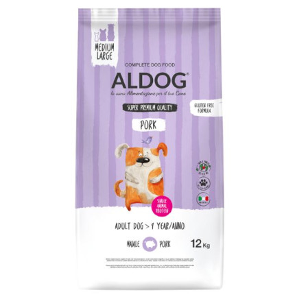 Aldog Super Premium Schweinefleisch und Reis für Hunde