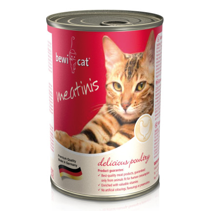 Bewi Cat Meatinis Comida húmeda para gatos 400 g