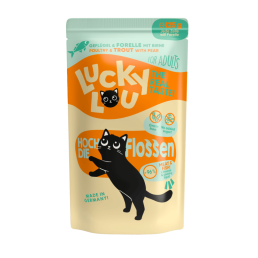 Lucky Lou Adult Cat Food pour chats adultes et stérilisés 16 sachets de 125 g