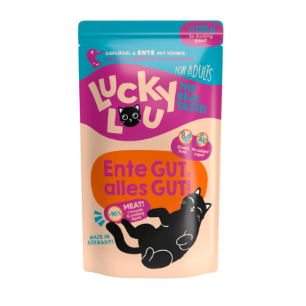 Lucky Lou Adult Wet Food for Adult and Sterilized Cats 16 125 g sachets