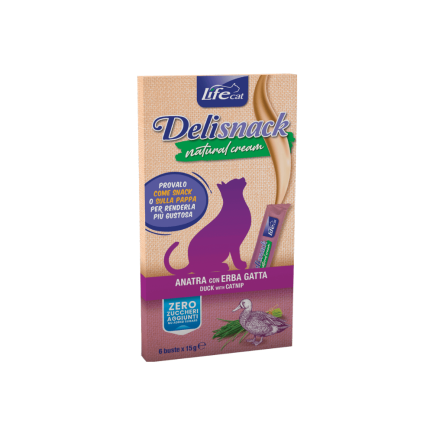 LifeCat Delisnack Crema Natural Snack para Gatos